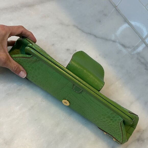 Michael Kors Crocodile Embossed Handbag Clutch - Picture 11 of 16